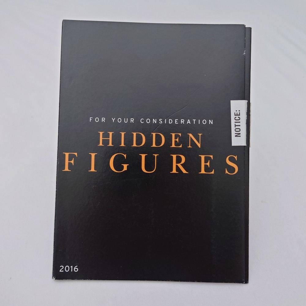 HIDDEN FIGURES Emmy Promo DVD FYC For Your Consideration 2016 20th Century Fox